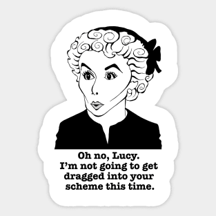 I LOVE LUCY ETHEL MERTZ FAN ART!! Sticker